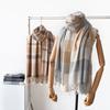 Plaid Scarf Autumn and Winter Imitation Cashmere Shawl Warm Scarf Versatile Tassel Fashion High End New Men and Women Thickened