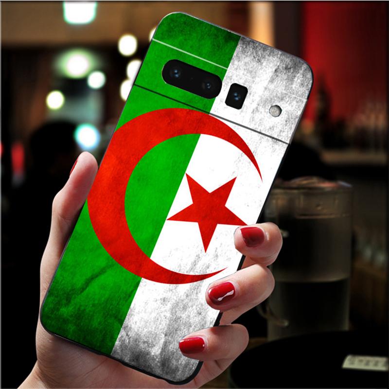 Чехол для телефона Google Pixel 7 Pro 7 6A 6 Pro 5A 4A 3A Pixel 4 XL Pixel 5 6 4 3 XL 3A XL 2 XL Чехол с флагом Алжира Funda