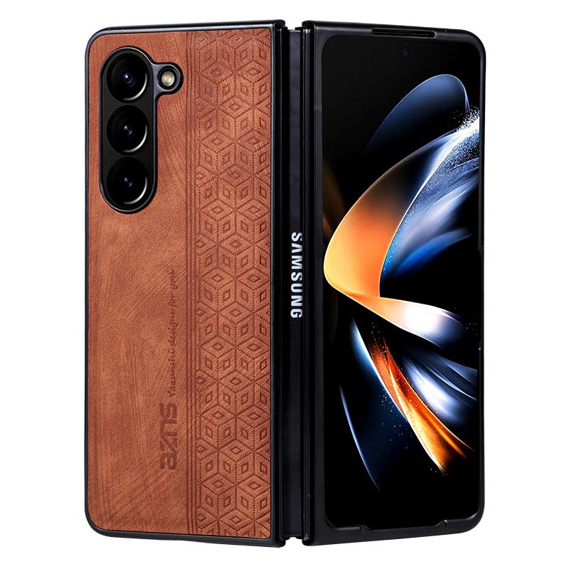 Case For Samsung Galaxy Z Fold 8 Ultra Case Business Flip Cover For Galaxy Z Fold 8 7 6 5 4 3 W25 W24 W23 W22 Cover Retro Style