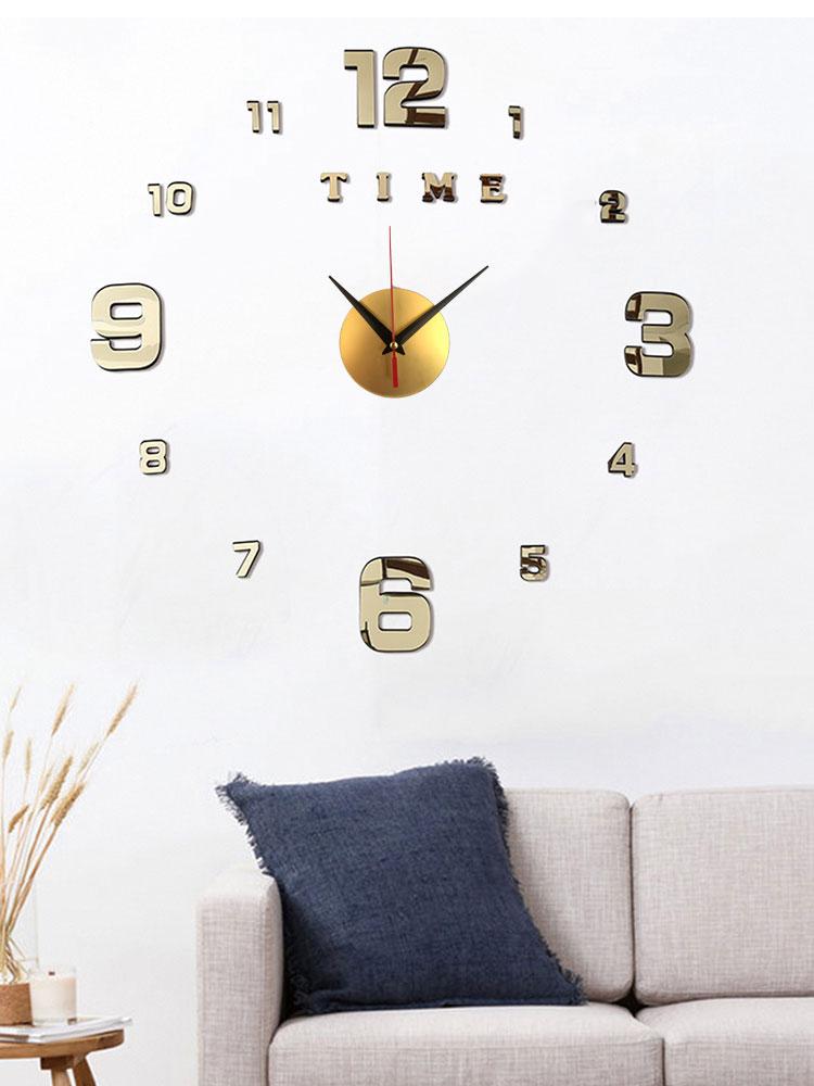 3D светящиеся настенные часы, зеркальные настенные наклейки, креативные часы «сделай сам», съемные художественные наклейки, домашний декор, кварцевая игла для гостиной, хит продаж