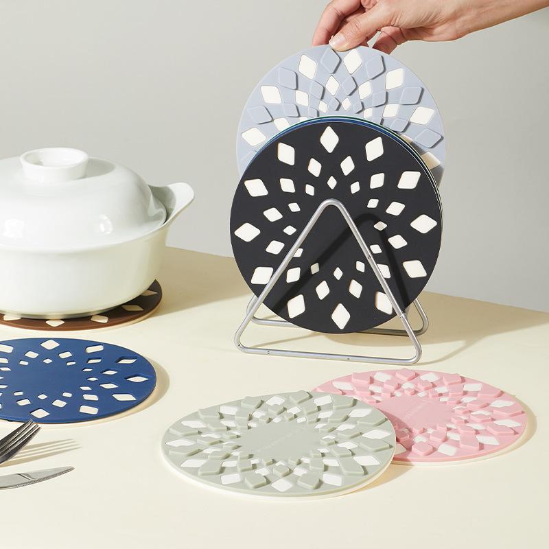 ins wind can be inlaid with household pot pads, anti-scalding and heat insulation pads, high temperature resistant casserole placemats, creative