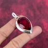 Red Garnet Jewelry, 925 Solid Sterling Silver Pendant, Handmade Gemstone Jewelry Pendant For Memorial Day