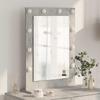 Bathroom Mirror Right Angled Concrete Grey 70 x 50 x 18 cm