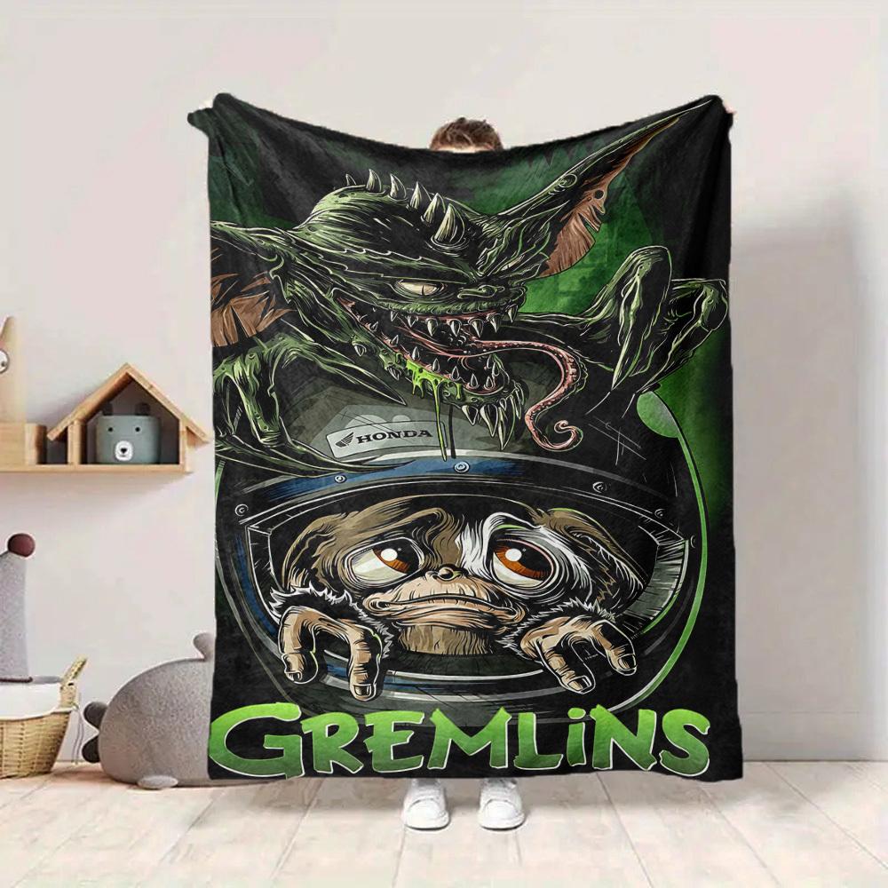 1 шт. Плед Gremlins Легкий фланелевый плед для дивана, кровати, путешествий, кемпинга, гостиной, офиса, дивана, кресла и кровати