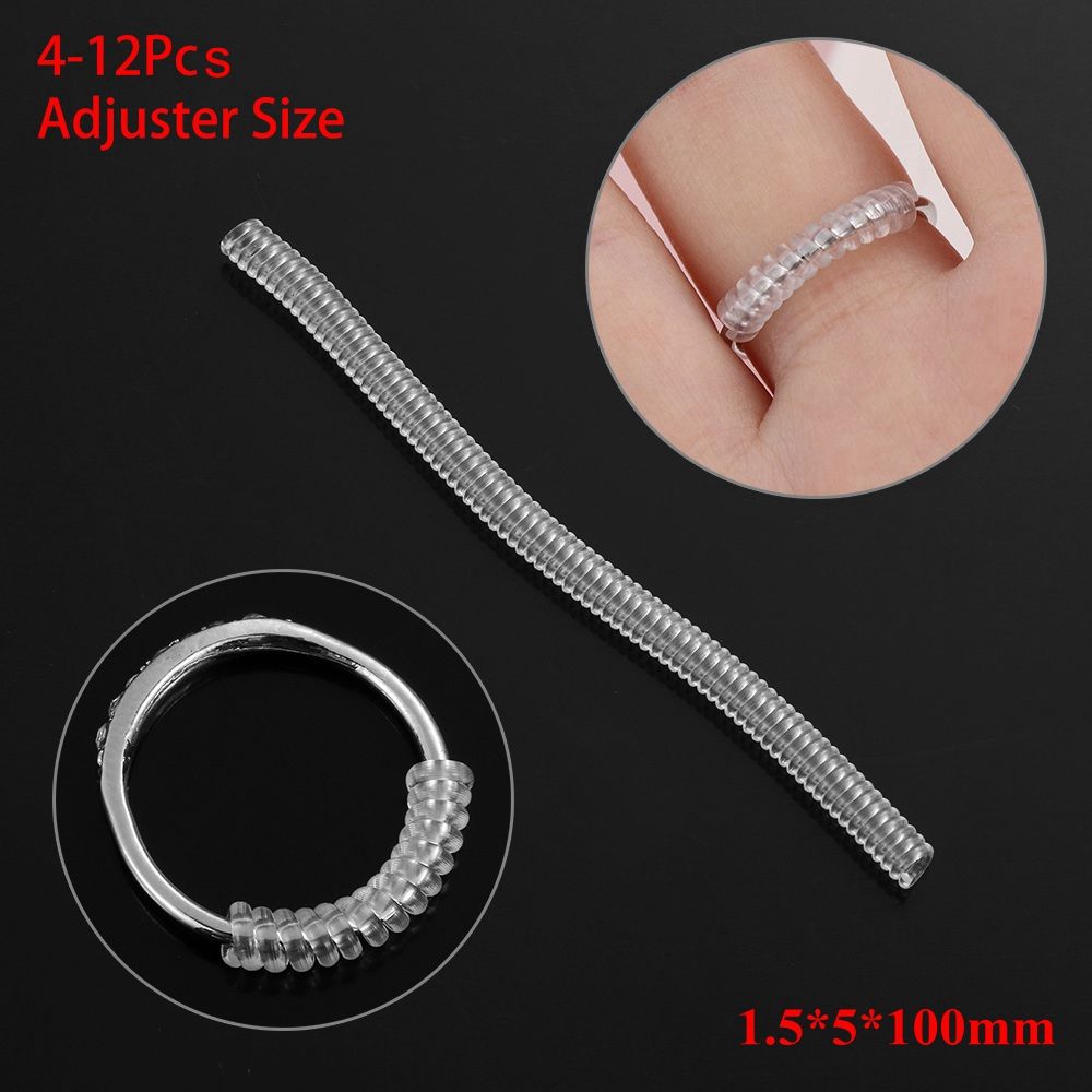 Spiral Jewelry Parts Resizing Tools Tightener Reducer Ring Size Adjuster Shell Hard Guard