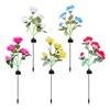 Solar LED Rose Flower Outdoor Light