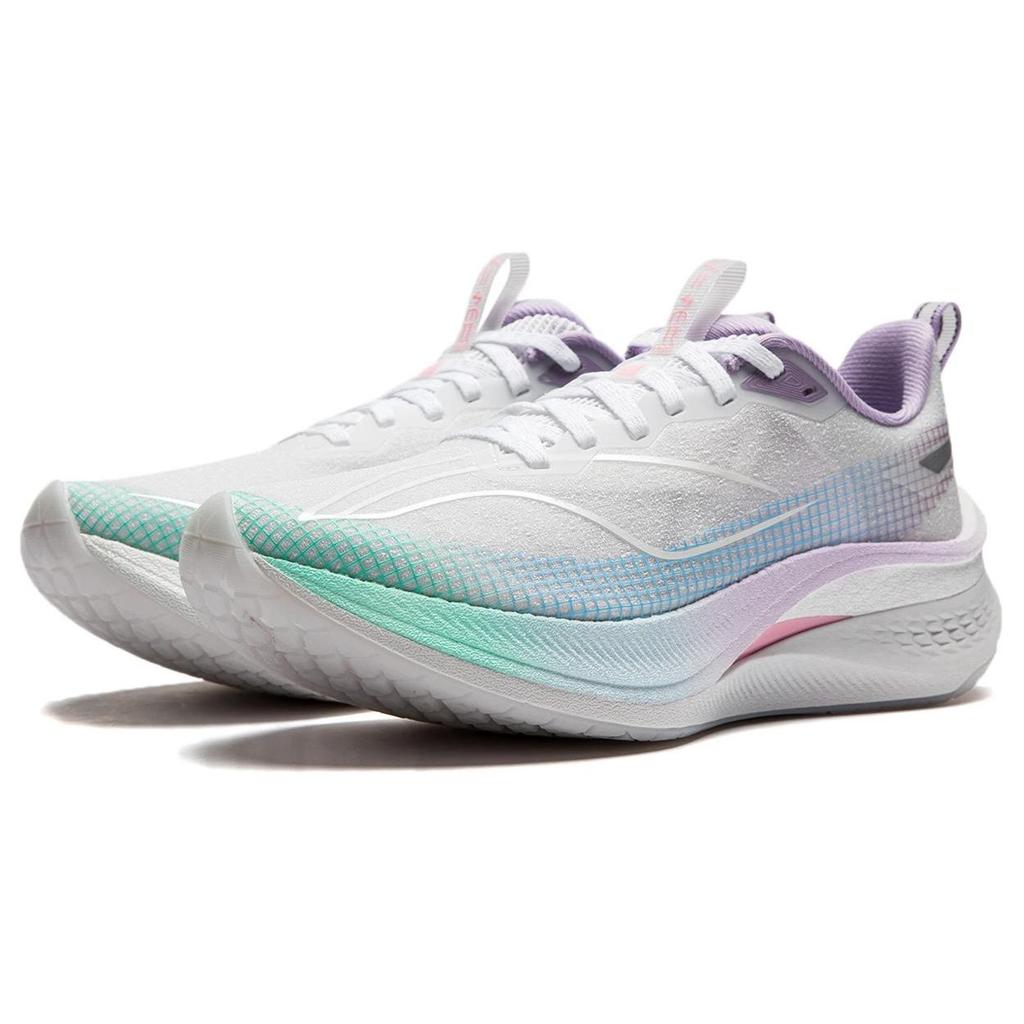 Li Ning Red Rabbit 7 Pro Cotton Candy Cushioning Anti-Slip Durable Breathable Rebound Low-Top Sprinting Running Shoes Women Sneaker ARPV026-4