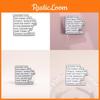 Unique Motivational Quote Alloy Brooch Stylish White Cartoon Badge For Men And Women