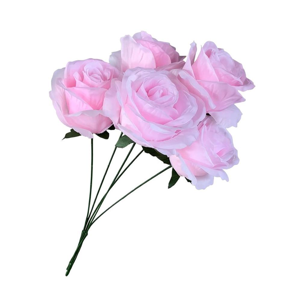 Silk Artificial Rose Flower 5 Heads Wedding Floral for Wedding and Festival Decoration