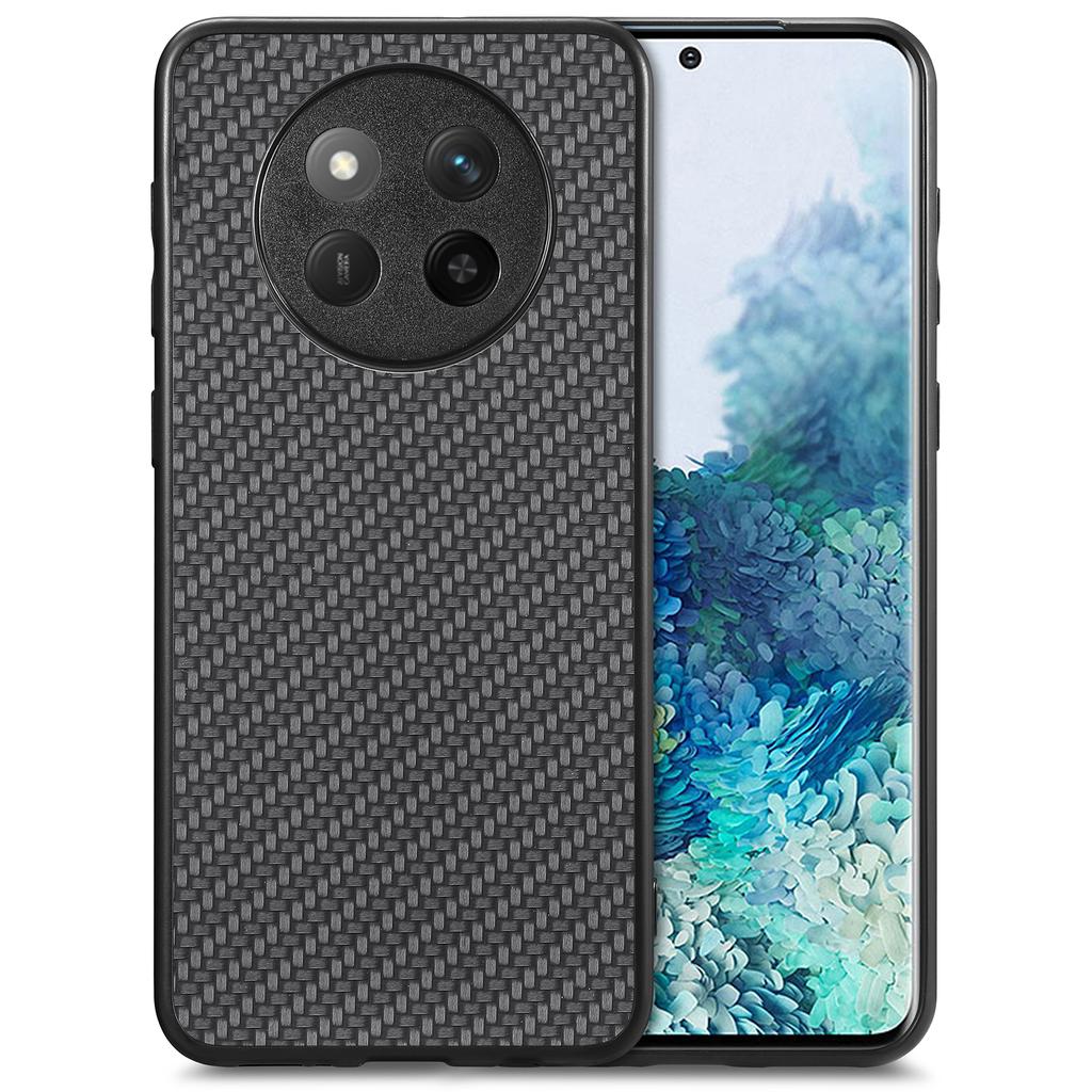 Для Honor Magic7 Lite 5G/X9c 5G/X60 Pro 5G Чехол Текстура углеродного волокна ПУ кожа+ПК+ТПУ Чехол для телефона