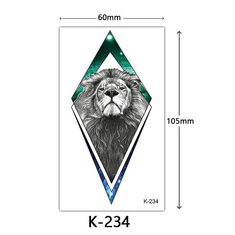 English Letter & Flower Butterfly Tattoo Stickers - Waterproof & Sketch Line Design