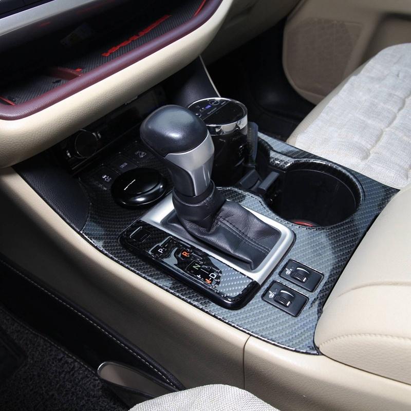 Углеродное волокно ABS панель переключения передач ручка ручного тормоза крышка отделка декоративные наклейки для Toyota Highlander