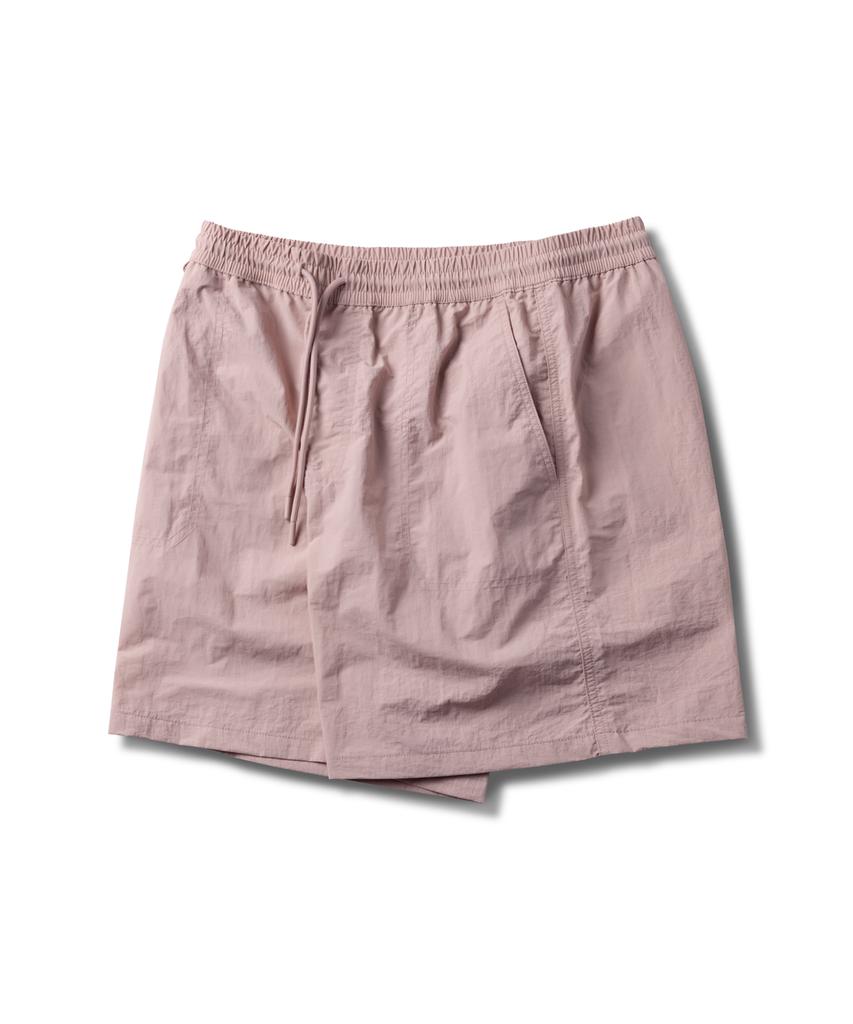 BASIC HOUSE Uni Nylon String Band Half Pants Pink Lzhp3103 (B Type)