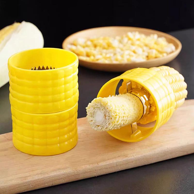 Rotating Corn Peeler Corn Stripper Quick Corn Kernel Remover Round Corn Cob Tool Kitchen Gadget7