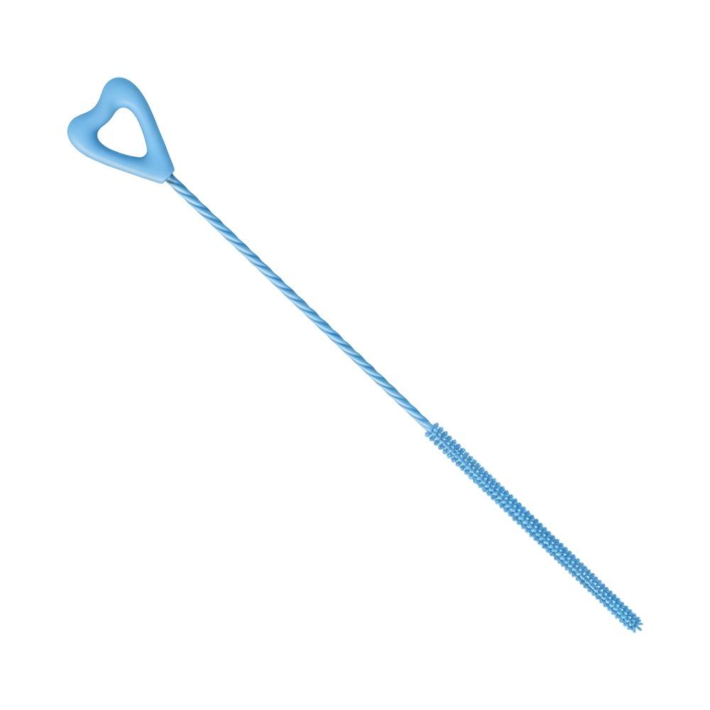 Soft Hair Reusable Silicone Straw Cleaning Brush Long Kitchen Gadgets Drinking Straw Cleaner Brush Household Cleaning Tool for