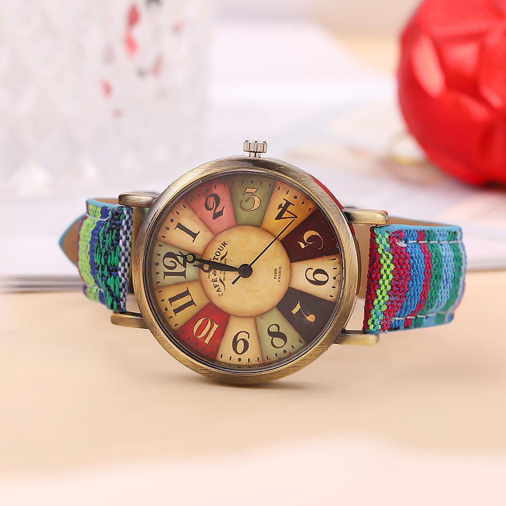 Модные женские часы с разноцветным радужным узором, наручные часы, ювелирные изделия