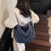 Washed Denim Bag 2025 New Large-capacity Shoulder Bag Trendy Cool Retro Portable Tote Bag Women's Work Commuter Bag