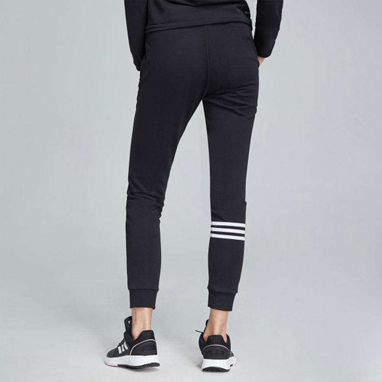 adidas Спортивные штаны для тренировок в спортзале с завязками, женские, черные DT7282