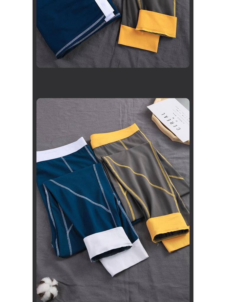 Мужские облегающие брюки из хлопка и шерсти — теплые и легкие брюки для осенне-зимних тенденций