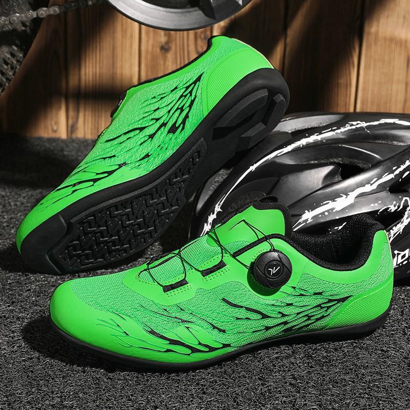 Road Cycling Shoes With Clipless Pedals Set Mens Stiff Sole Performance Bike Unisex Breathable Anti-Slip