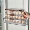 Household Automatic Scrolling Egg Rack Holder Refrigerator Organizer  Kitchen Dedicated