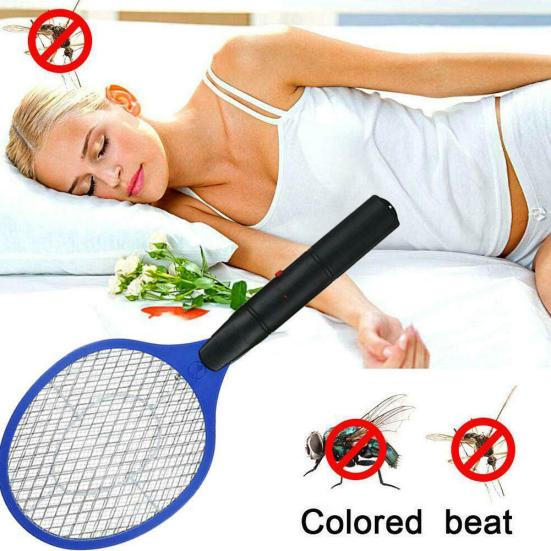 Electric Handheld Cordless Mosquito Racket Fly Insect Swatter Killer Zapper