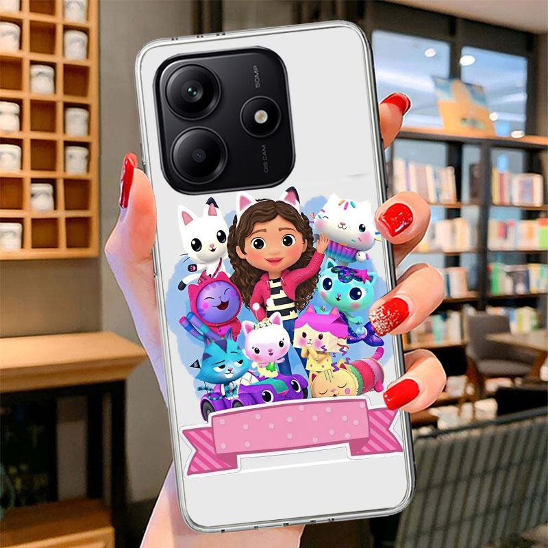 Cartoon Gabbys Dollhouse Phone Case For Xiaomi Redmi Note 15 14 13 12 11 10 Pro Plus 14S 12S 11S 11T 11E 10S Soft Fundas Shell R