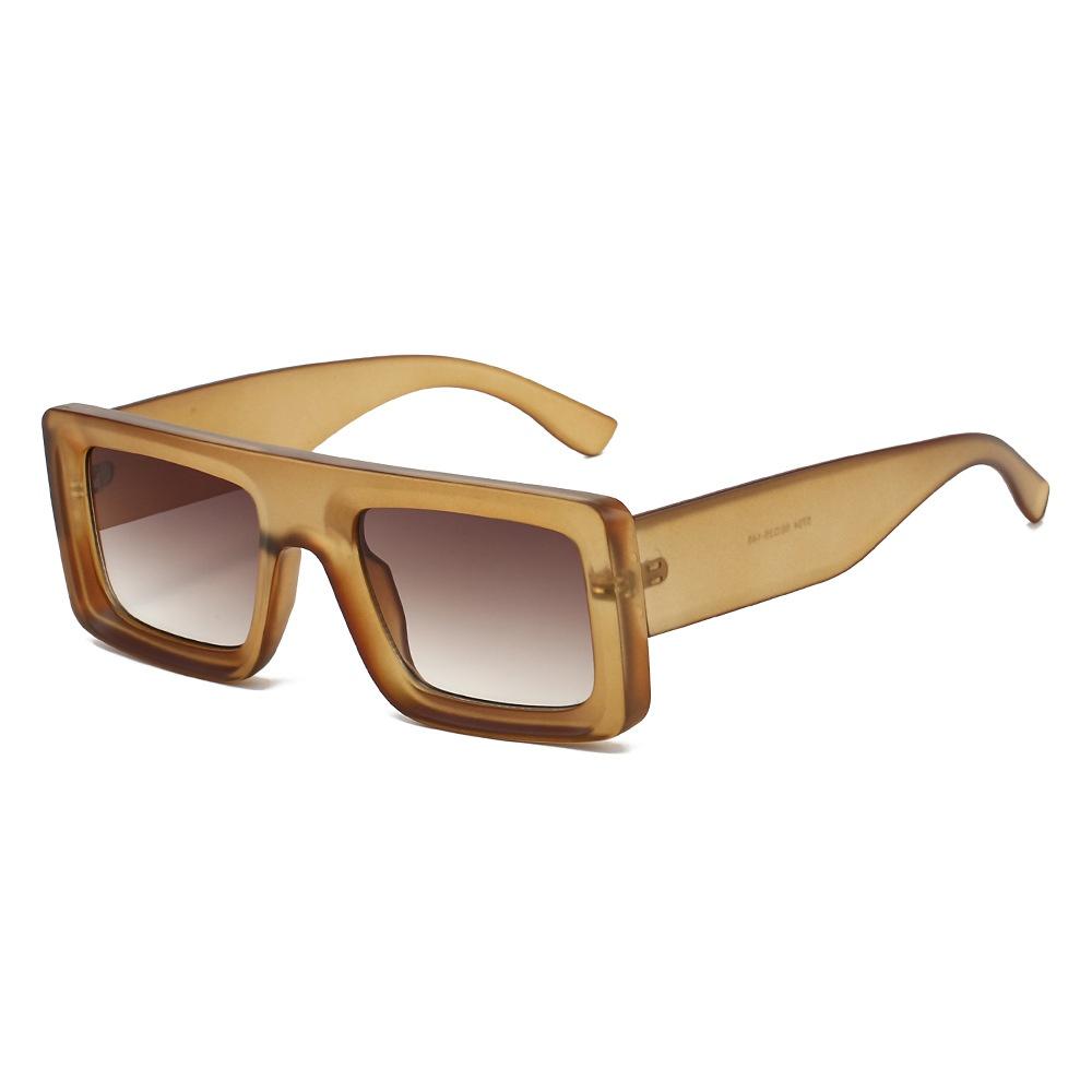 New Retro Tortoise Shell Square Women Sunglasses Personality Brand Design Men Versatile Casual Glasses Uv400