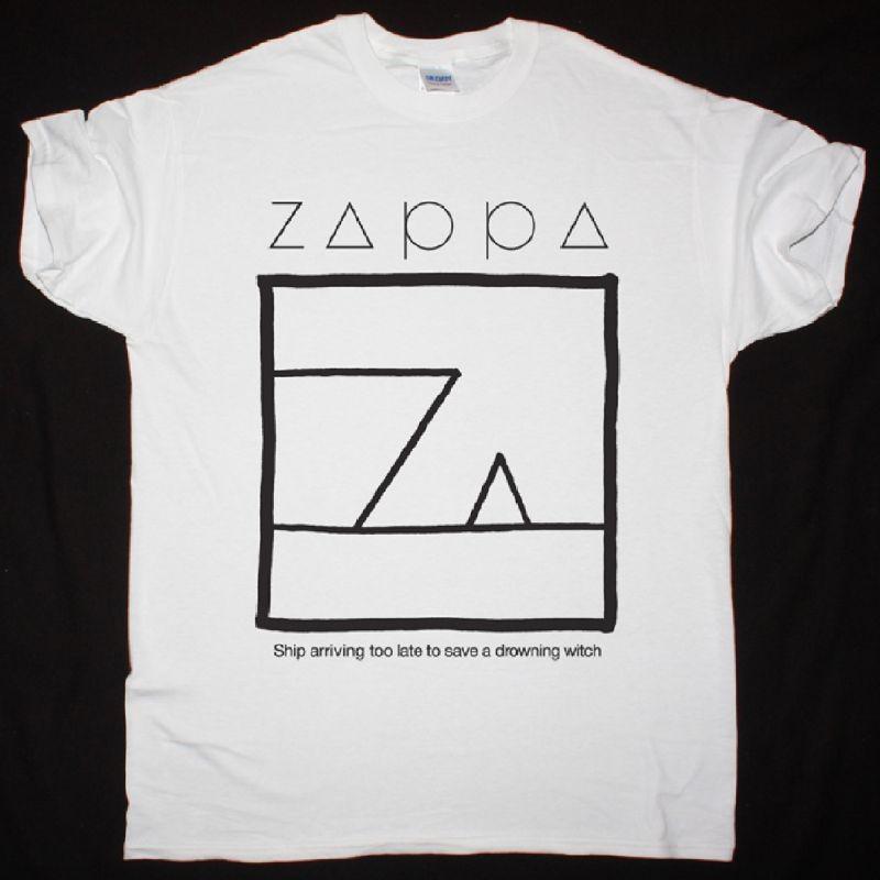 Frank Zappa Ship Arriving Late Black T-Shirt Rock Tee