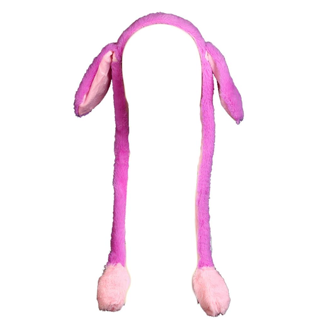 Шапка с подвижными ушками, прыгающая шапка, плюшевая шапка, кепка для женщин и девочек, праздничная шапка