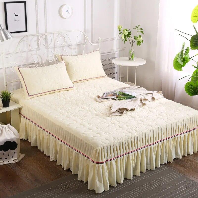 Утолщенные хлопковые покрывала, простыни, стираемые водой, однотонные покрывала, односпальная двуспальная кровать, комплект постельного белья размера «queen-size» 1,8 м