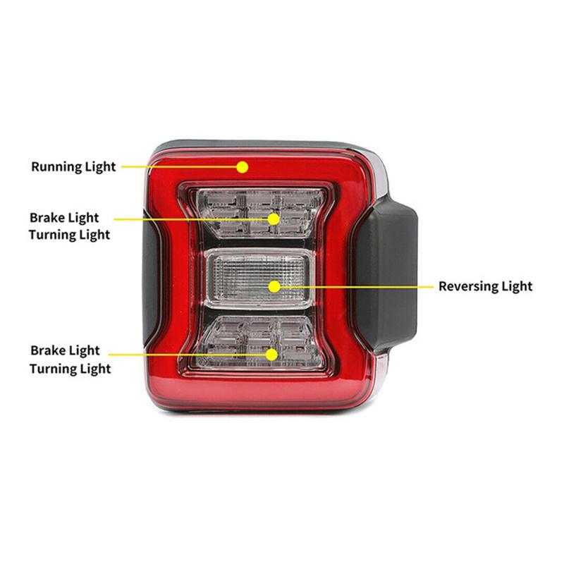 2pcs LED Car Tail Light Rear Turn Signal Reverse Light for Jeep Wrangler JL 2018+ (US/EU Version)Rear Turn Signal Reverse Light