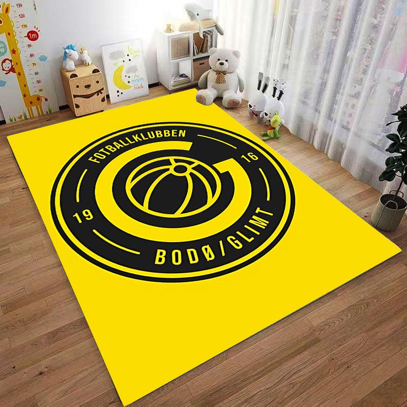 Футбольный ковер Bodø/Glimt, подходящий в качестве нескользящего коврика для гостиной или спальни у дивана
