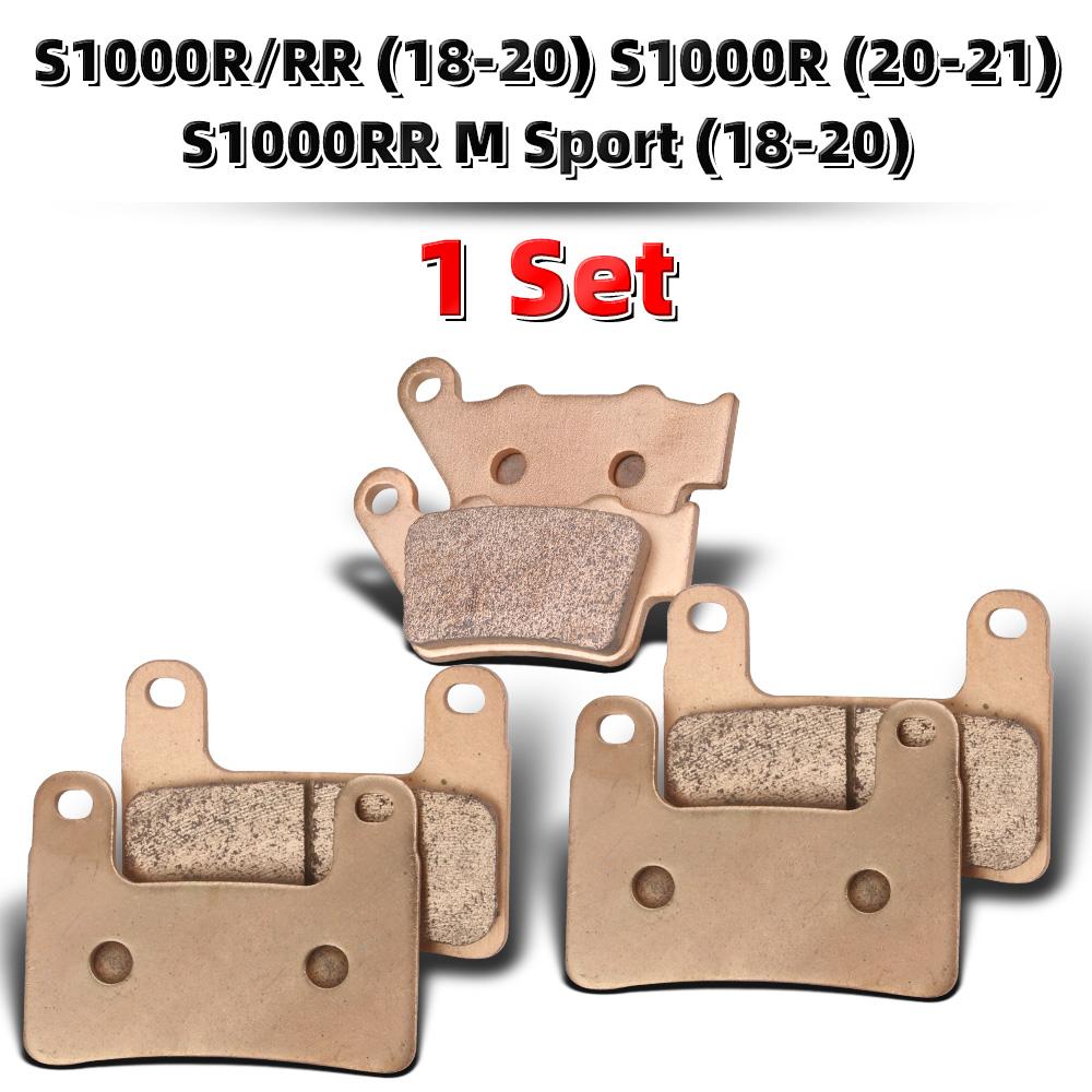 MRRANGT Motorcycle Metal Sintered Motorcycle Brake Pads Front Rear Set Fit for BMW S1000R RR XR F800R S ST GT F900XR R NineT