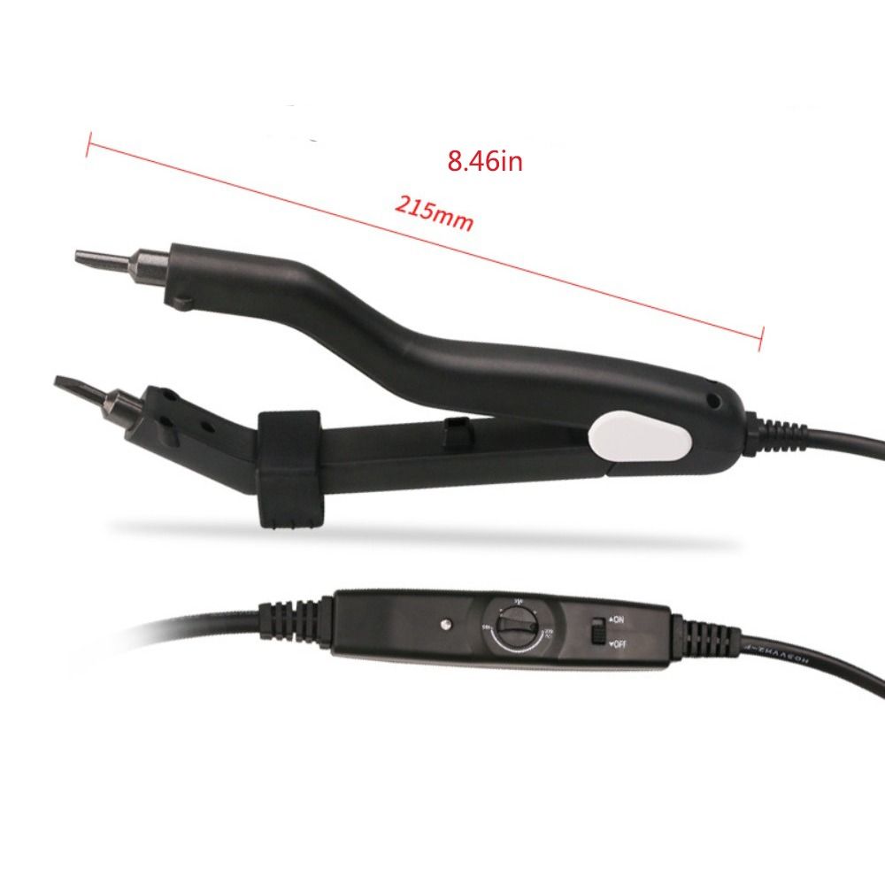 EU/US Plug Hair Extension Iron Adjustable Temperature Keratin Bonding Tools  Salon