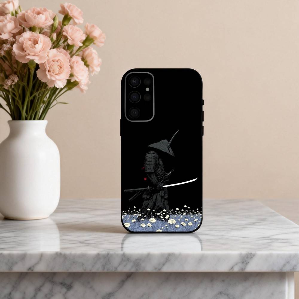 J-Japanese B-Bushido S-Samurai Phone Case For Samsung S25,24,23,22,30,21,10,9,Ultra,Plus,Lite,FE,4,5 G Soft Black Case