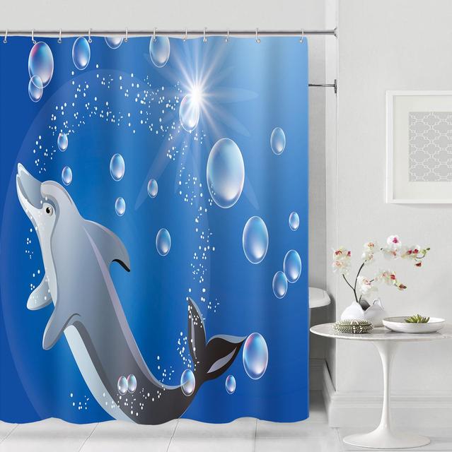 Современная занавеска для душа, модная блестящая занавеска для душа, полиэфирная ткань, водонепроницаемая занавеска для ванной, занавеска для перегородки ванной комнаты, 12 крючков