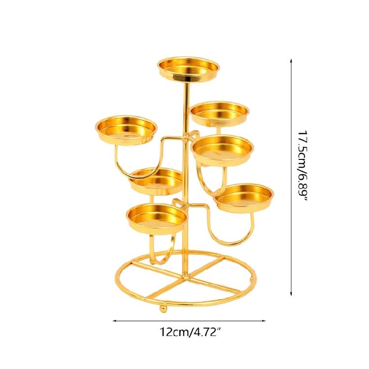 Metal Candle Stand Decorative Candlesticks 7 Butter Candle Lamp Holder Decoratio