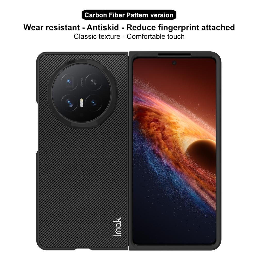 Роскошный Чехол для Huawei Honor Magic V6 5G 2026 IMAK с Рисунком под Углеродное Волокно Жесткий Funda Honor Magic V 6 6V MagicV6 Бампер Задняя Крышка