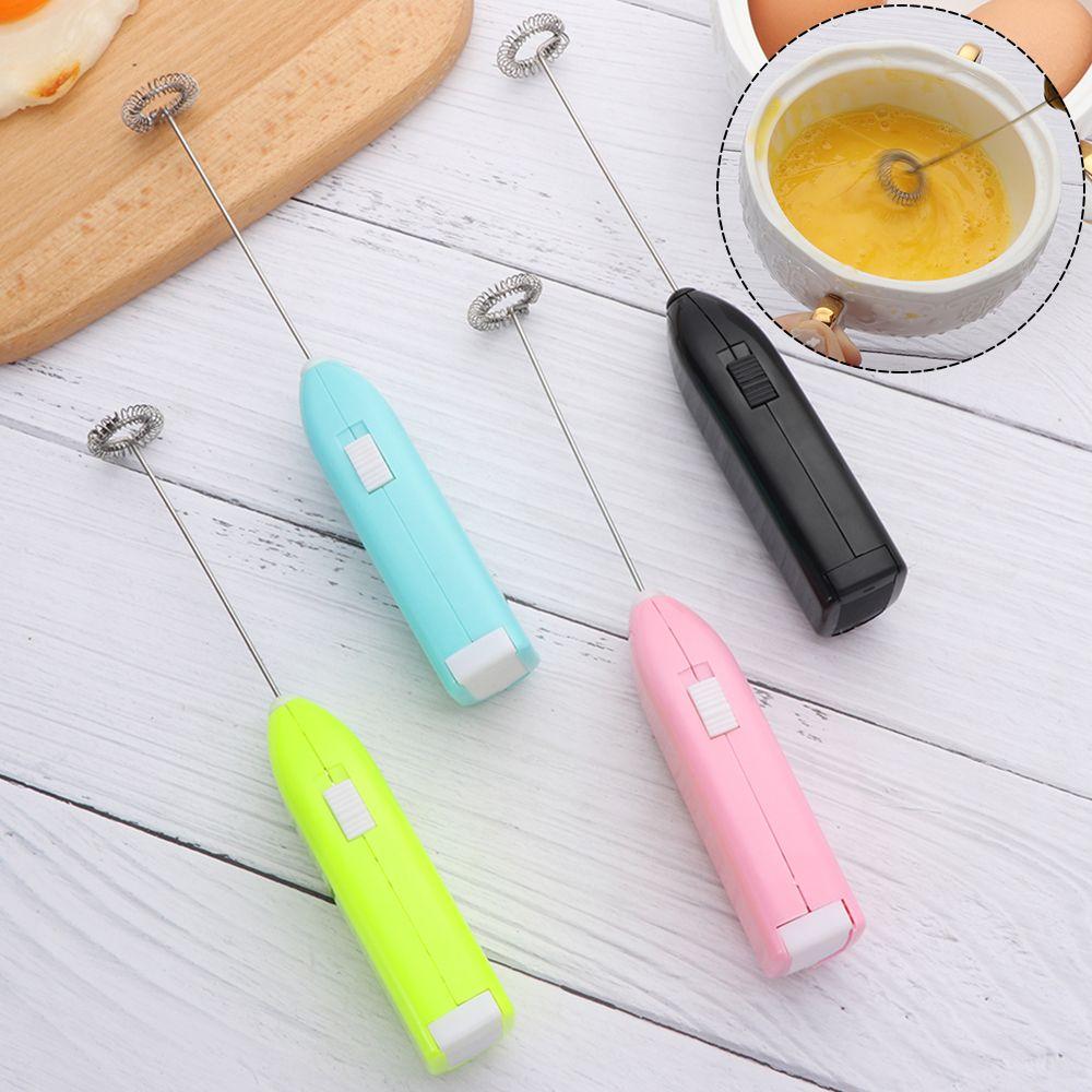 Home Kitchen Stainless Steel Foamer Egg Beater Electric Milk Frother Coffee Stirrer Cake Blender