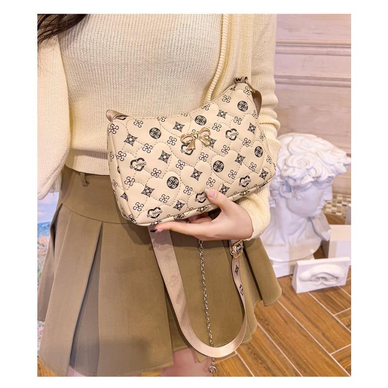 Роскошная летняя женская сумка через плечо с принтом и тесьмой