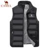 Embroidery Men's Autumn Winter High Quality Cotton Tank Top Jacket Fashion Casual Comfort Sleeveless Thickened Jacket