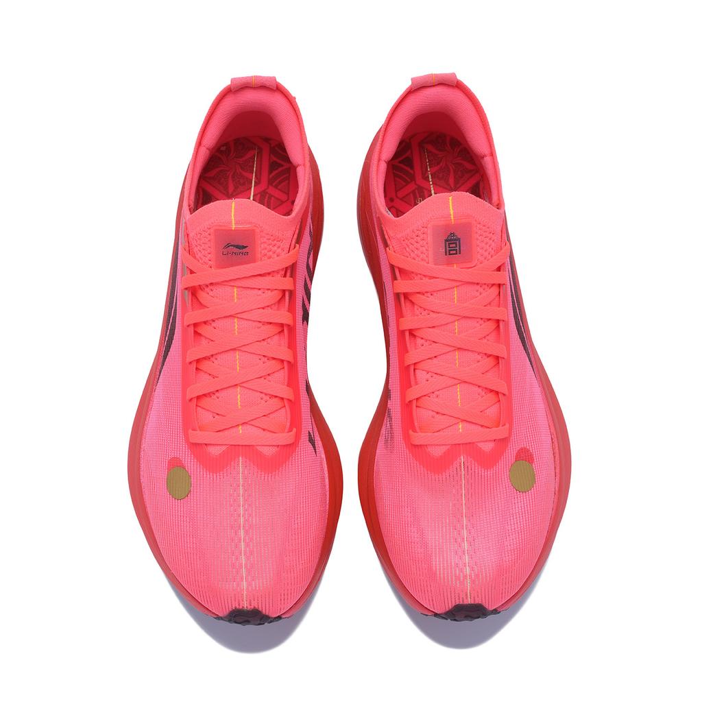Беговые кроссовки Li Ning Feidian 5 ELITE Унисекс Низкие Флуоресцентный Бегония Красный ARMV003-30