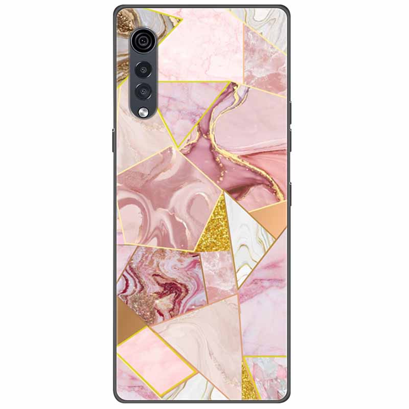 Для LG Velvet Чехол Мягкий Силикон Модный Мраморный ТПУ Funda Coque для LG Velvet 5G 6,8 дюйма Защитный Capa Для LGVelvet Чехлы
