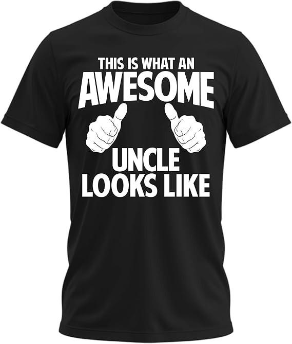 This is What an Awesome Uncle Looks Like Funny Graphic T-Shirt