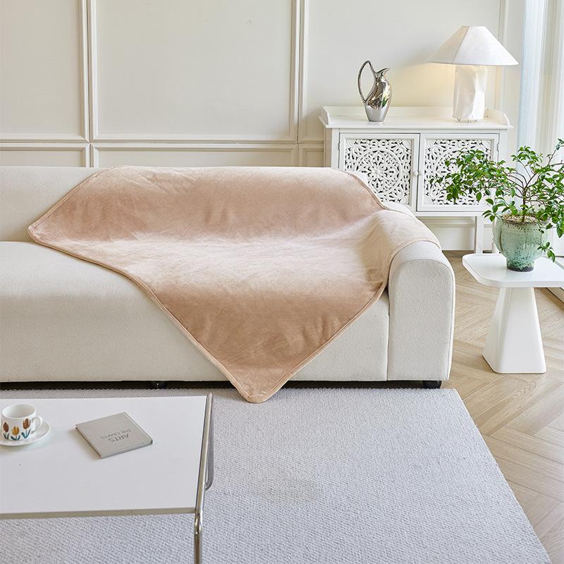 Водонепроницаемый плед для питомцев, шерпа-флис, плюшевый, толстый плед для собак и кошек, на все сезоны, простой дизайн, уютный коврик