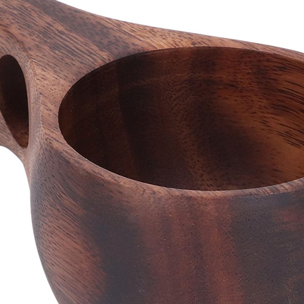 Wood Grain Wooden Camping Cup Hand Made Wood Mug Camping Use Wood Camp Mug Hot Drinking