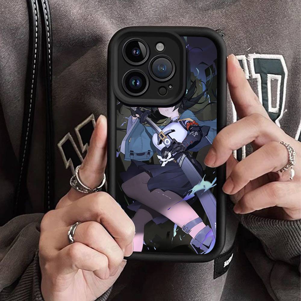 Hoshimi Miyabi ZZZ ТПУ Чехол для телефона Для iphone 17 16 15 14 13 12 11 Pro Max Plus Чехол