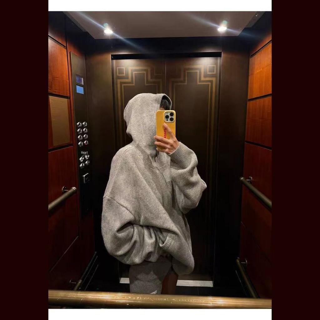 Новый женский вязаный комплект-платье серого цвета для миниатюрных, для поздней осени и зимы 2025