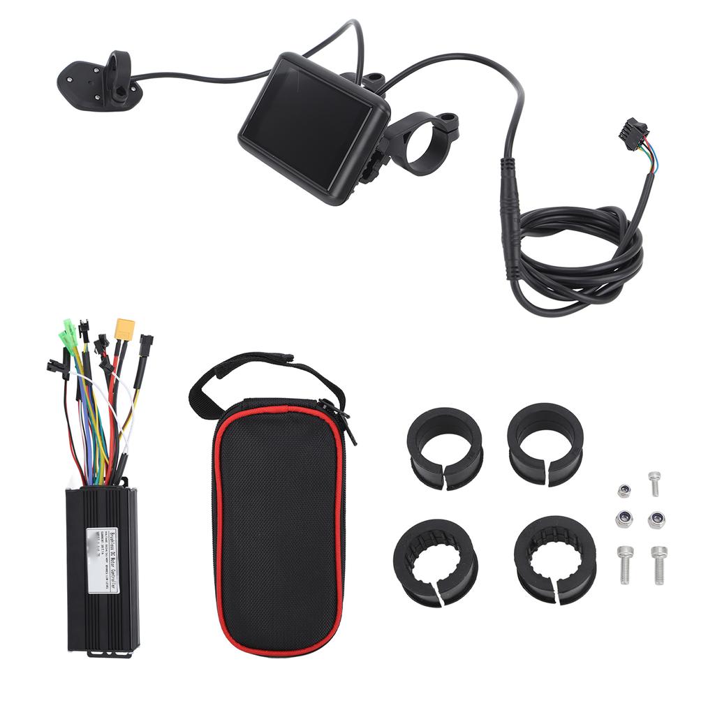 Electric Bike Motor Controller LCD Display Electric Bicycle 30A 3 Mode Controller with UKC1 Panel Controller Bag